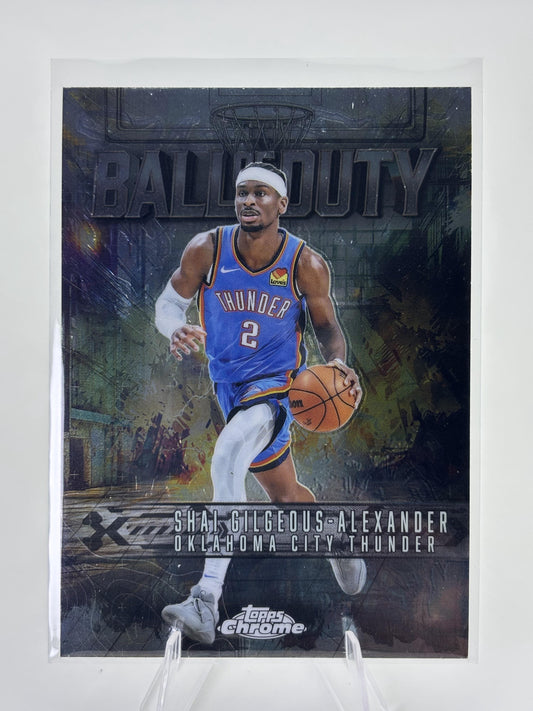 2025-26 Topps Chrome #BD-6 Shai Gilgeous-Alexander Ball of Duty