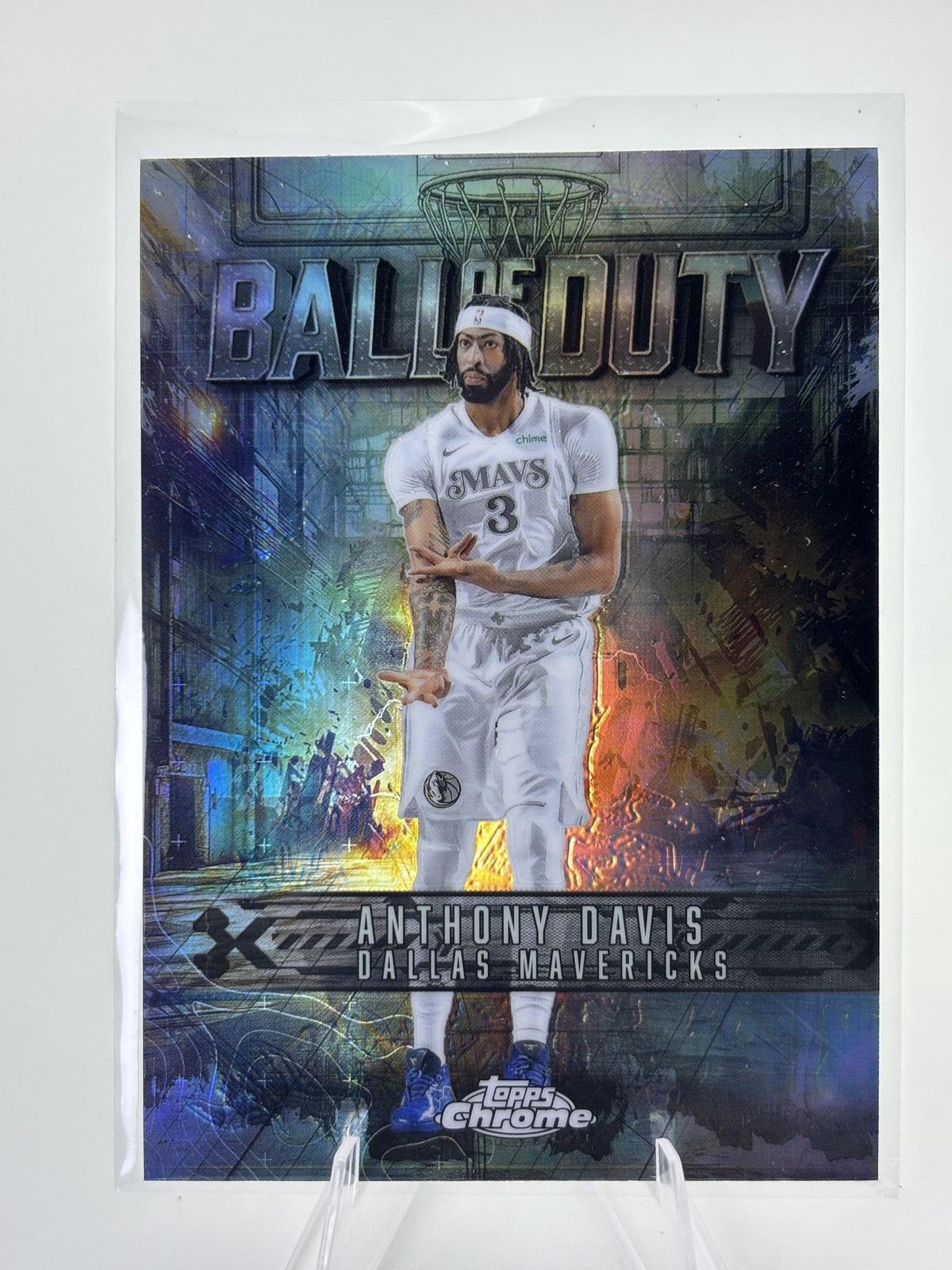 2025-26 Topps Chrome #BD-2 Anthony Davis Ball of Duty Refractor