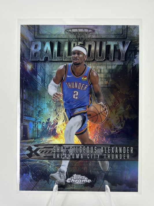2025-26 Topps Chrome #BD-6 Shai Gilgeous-Alexander Ball of Duty Refractor
