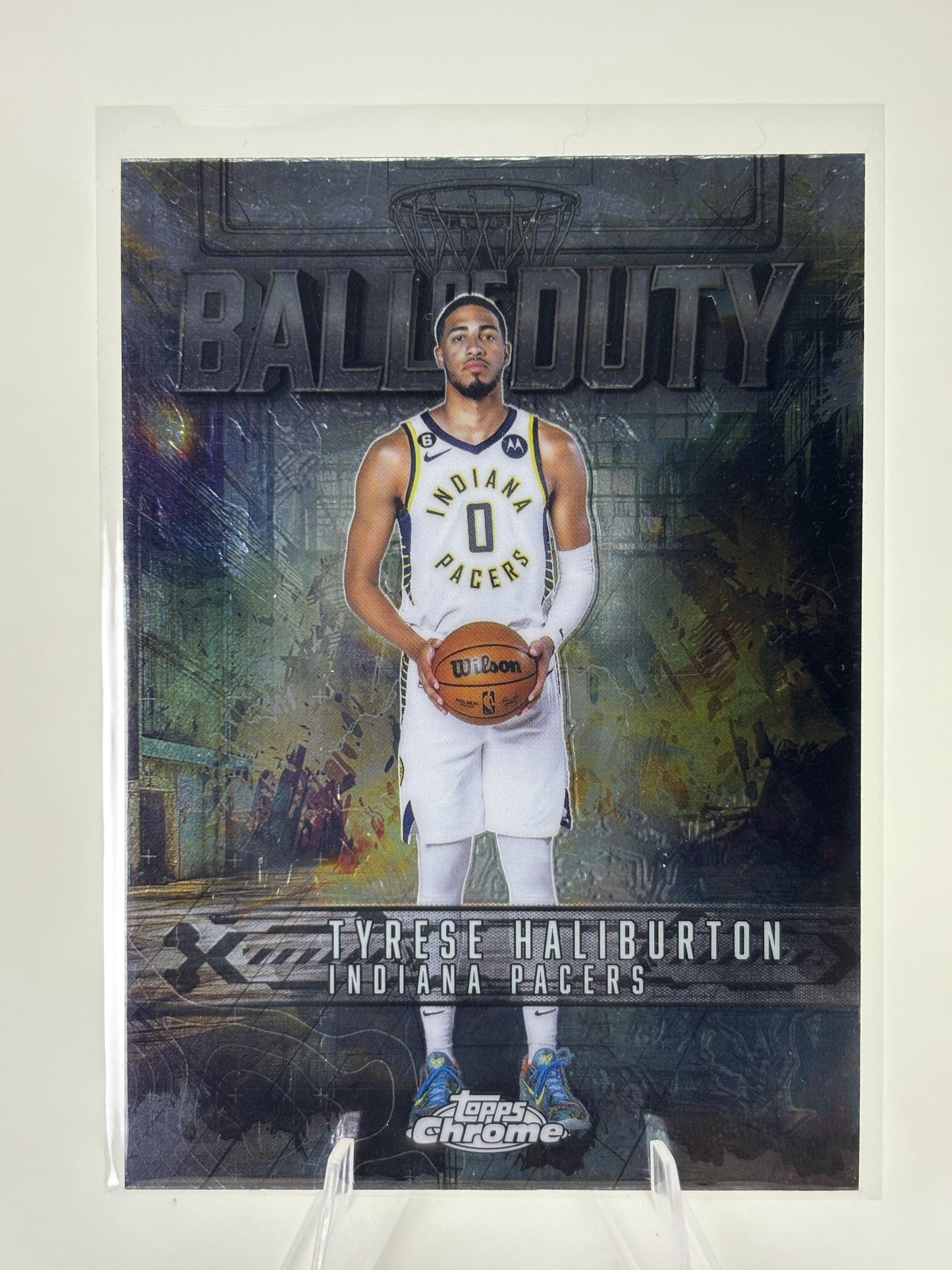 2025-26 Topps Chrome #BD-12 Tyrese Haliburton Ball of Duty