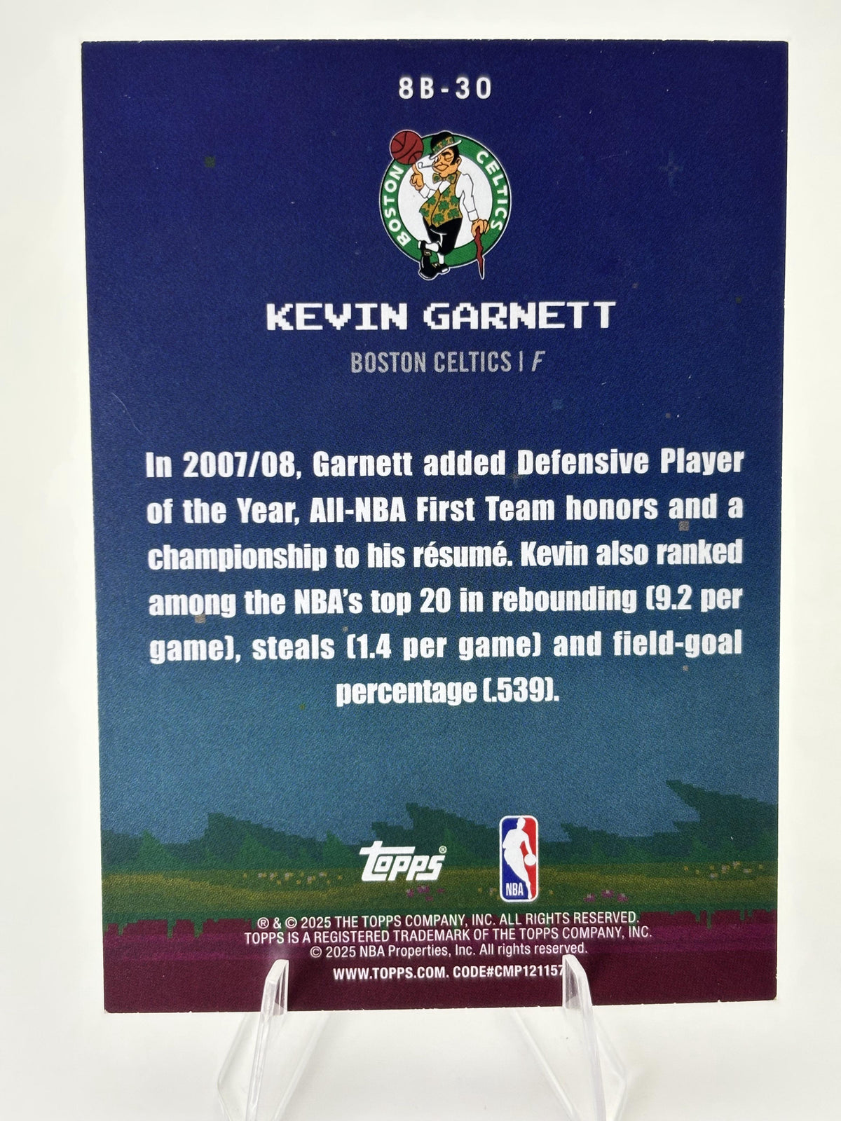 2025-26 Topps #8B-30 Kevin Garnett 8-Bit Ballers