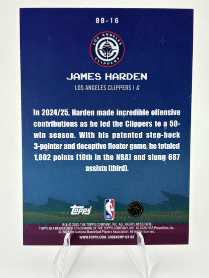 2025-26 Topps #8B-16 James Harden 8-Bit Ballers