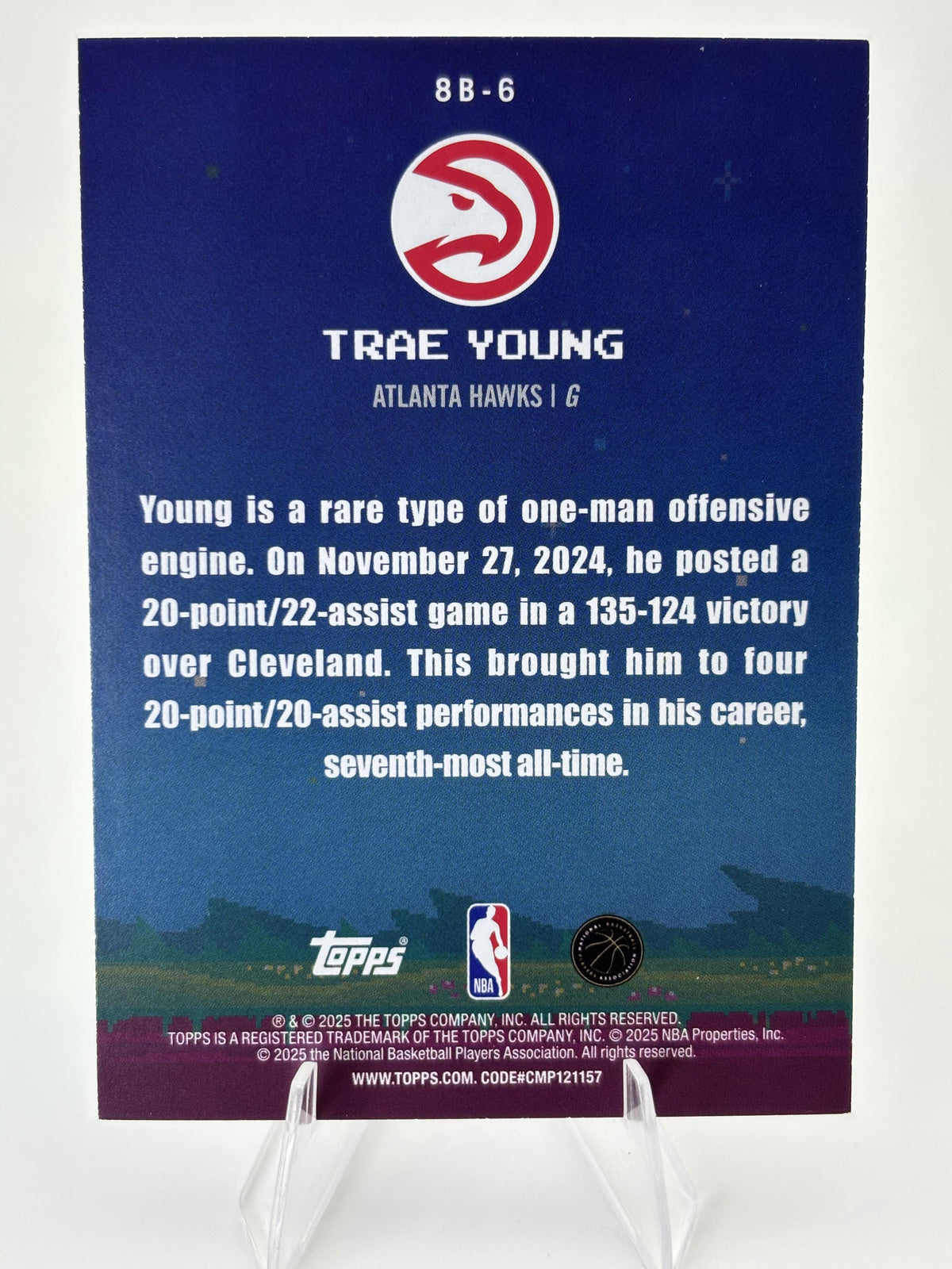 2025-26 Topps #8B-6 Trae Young 8-Bit Ballers