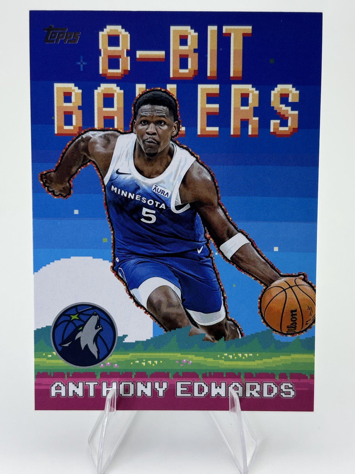2025-26 Topps #8B-18 Anthony Edwards 8-Bit Ballers