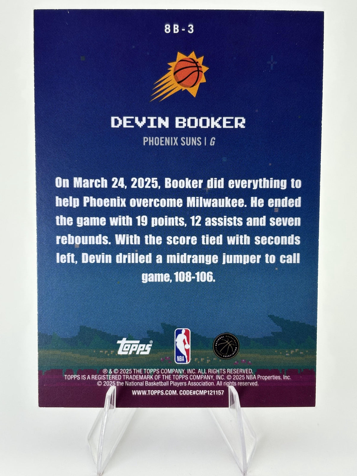 2025-26 Topps #8B-3 Devin Booker 8-Bit Ballers