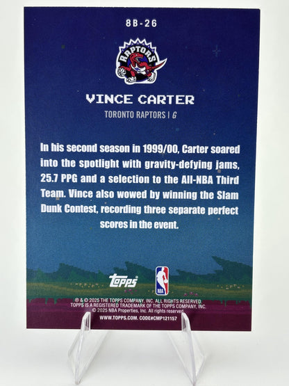 2025-26 Topps #8B-26 Vince Carter 8-Bit Ballers
