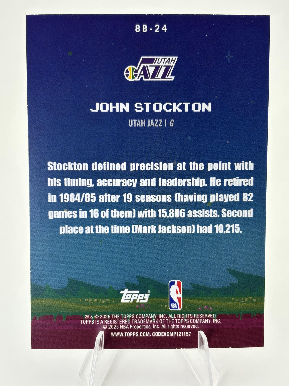 2025-26 Topps #8B-24 John Stockton 8-Bit Ballers