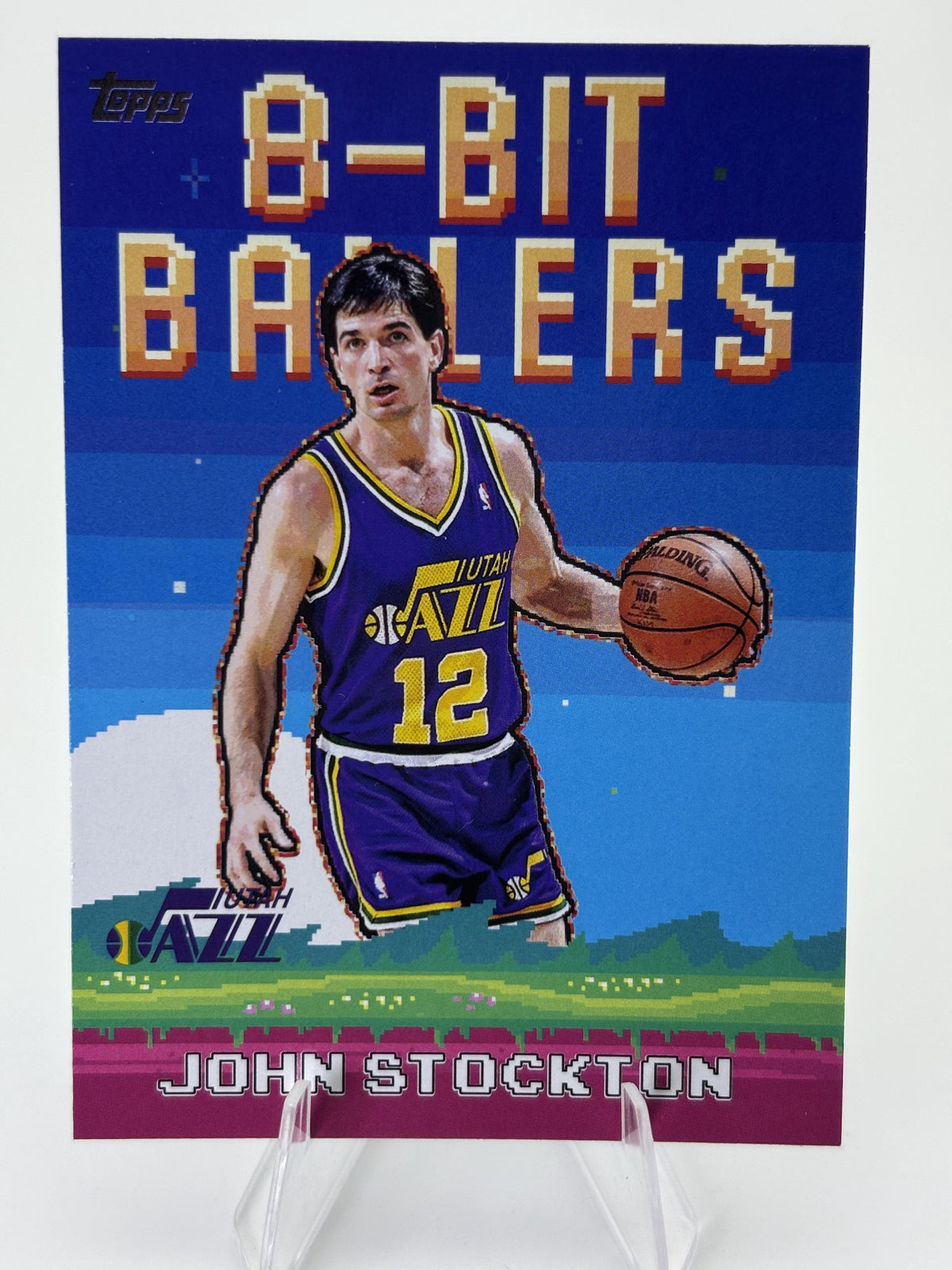 2025-26 Topps #8B-24 John Stockton 8-Bit Ballers
