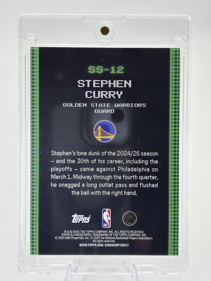 2025-26 Topps #SS-12 Stephen Curry Scan and Slam