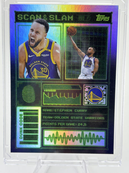 2025-26 Topps #SS-12 Stephen Curry Scan and Slam