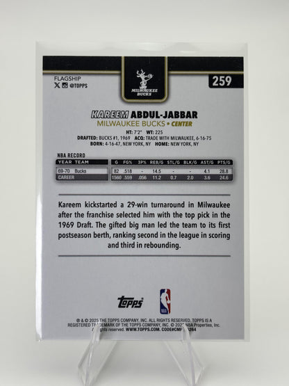 2025-26 Topps #259 Kareem Abdul-Jabbar Blackout