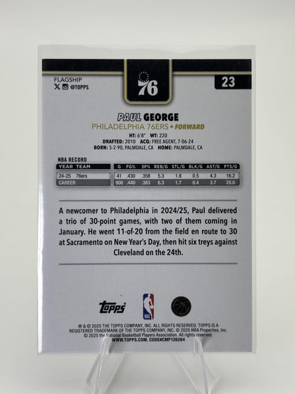 2025-26 Topps #23 Paul George Blackout