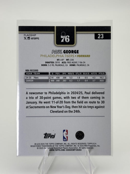 2025-26 Topps #23 Paul George Blackout