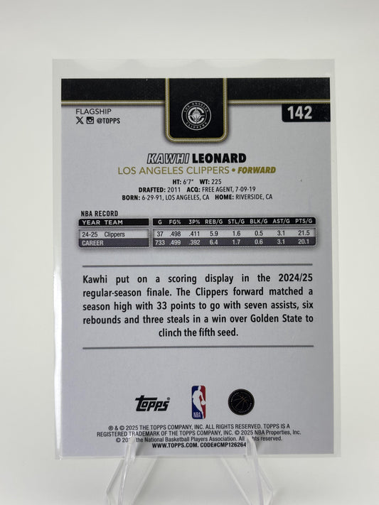 2025-26 Topps #142 Kawhi Leonard Blackout