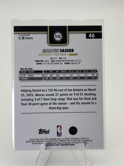 2025-26 Topps #46 Marcus Sasser Blackout