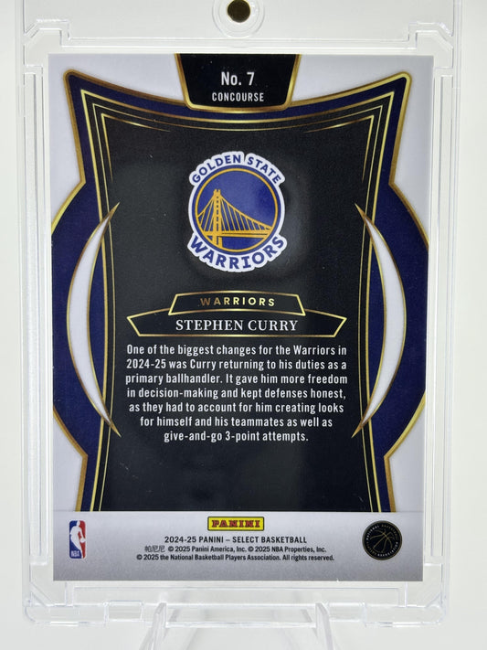 2024-25 Panini Select #7 Stephen Curry Blue (Retail)