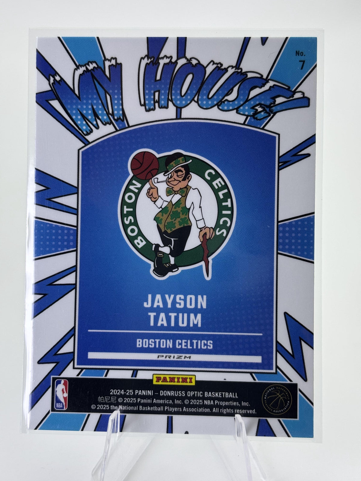 2024-25 Donruss Optic #7 Jayson Tatum My House Holo