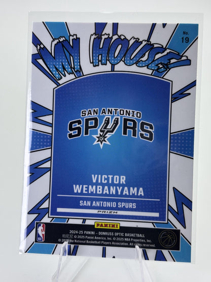 2024-25 Donruss Optic #19 Victor Wembanyama My House Holo