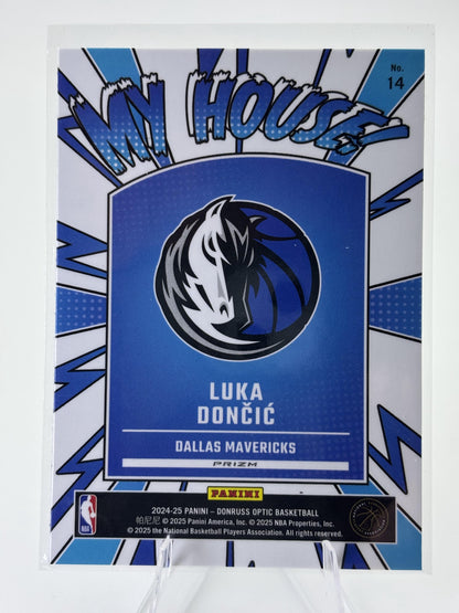 2024-25 Donruss Optic #14 Luka Doncic My House Purple