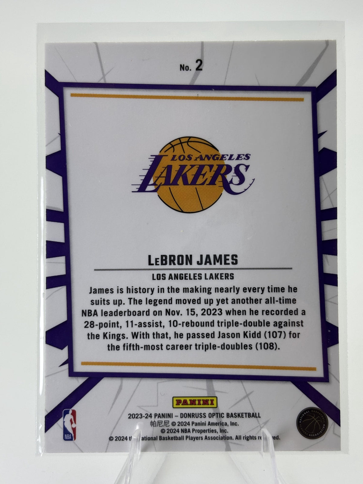 2023-24 Donruss Optic #2 LeBron James My House