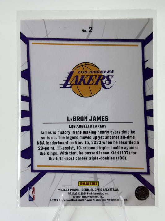 2023-24 Donruss Optic #2 LeBron James My House