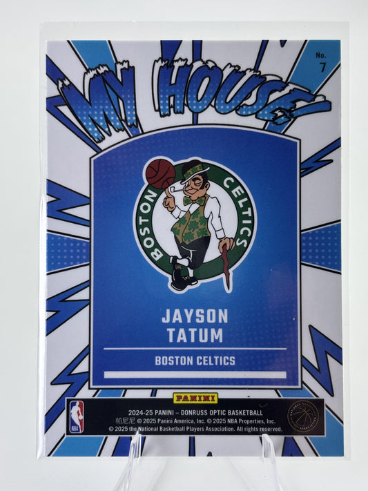 2024-25 Donruss Optic #7 Jayson Tatum My House Holo