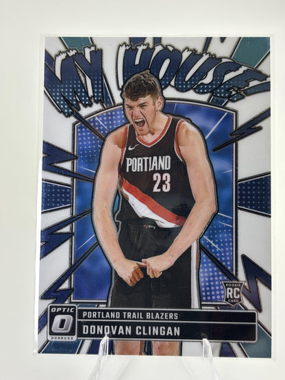 2024-25 Donruss Optic #1 Donovan Clingan My House
