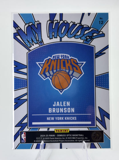 2024-25 Donruss Optic #12 Jalen Brunson My House
