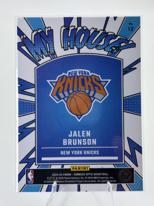2024-25 Donruss Optic #12 Jalen Brunson My House