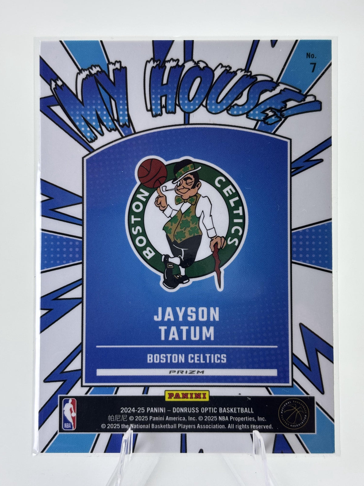 2024-25 Donruss Optic #7 Jayson Tatum My House Purple