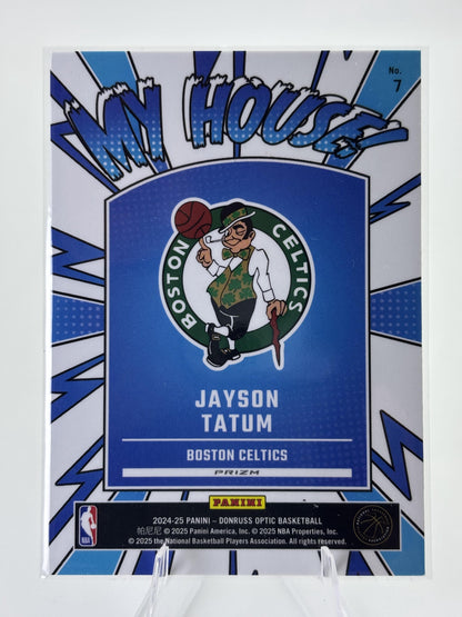 2024-25 Donruss Optic #7 Jayson Tatum My House Purple