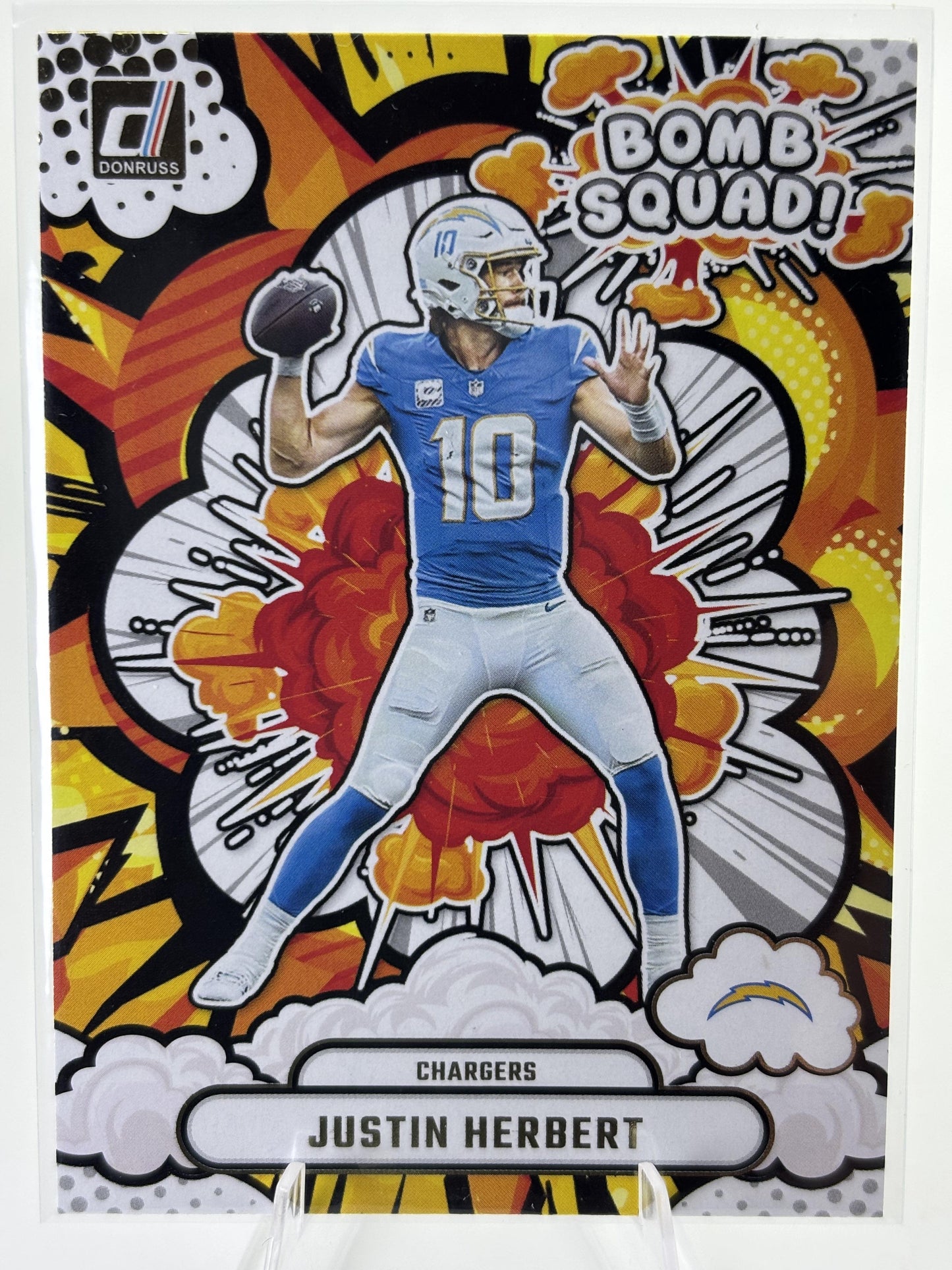 2025 Donruss #BS-JHT Justin Herbert Bomb Squad