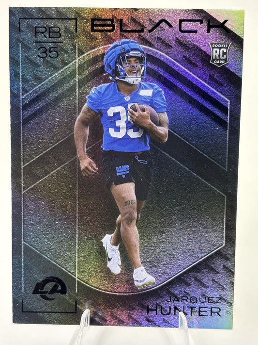 2025 Panini Black #131 Jarquez Hunter