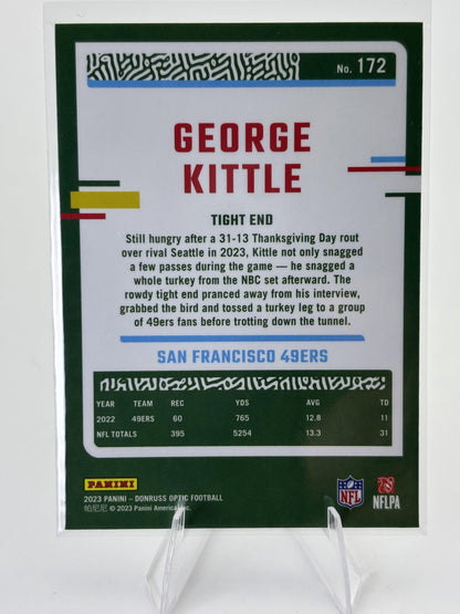 2023 Donruss Optic #172 George Kittle Holo