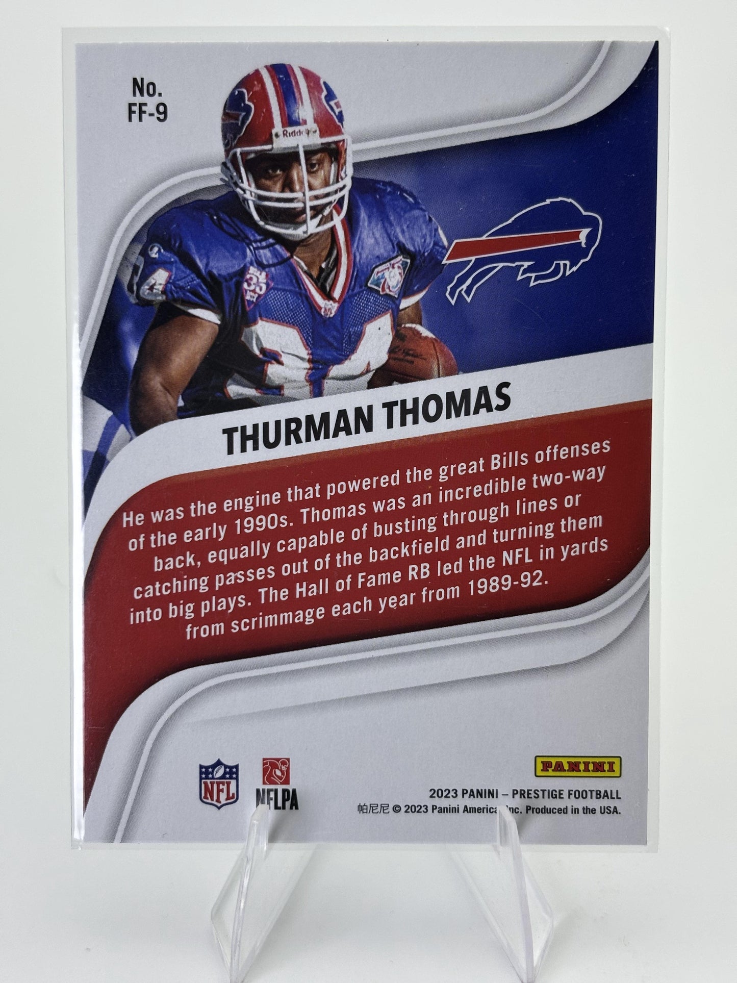 2023 Panini Prestige #FF-9 Thurman Thomas Franchise Favorites