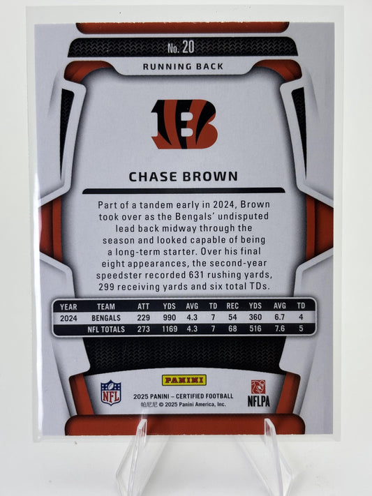 2025 Panini Certified #20 Chase Brown