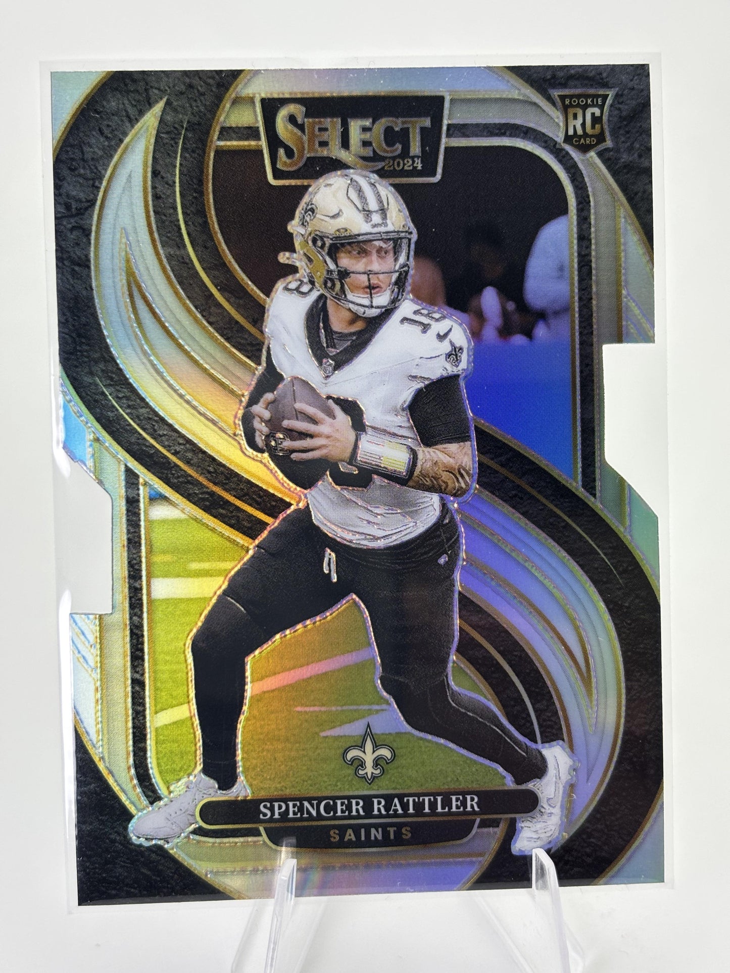 2024 Panini Select #130 Spencer Rattler Silver Prizm Die Cut