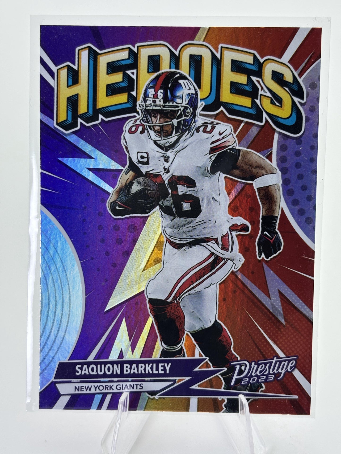 2023 Panini Prestige #H-12 Saquon Barkley Heroes