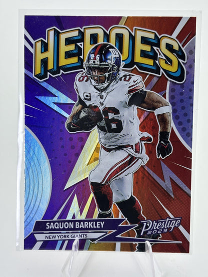 2023 Panini Prestige #H-12 Saquon Barkley Heroes
