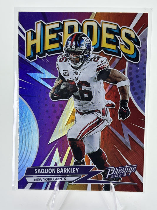 2023 Panini Prestige #H-12 Saquon Barkley Heroes