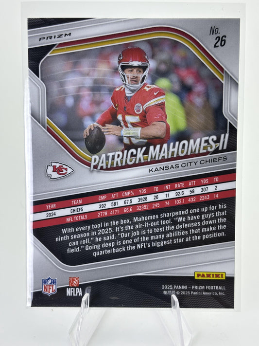 2025 Panini Prizm #26 Patrick Mahomes II