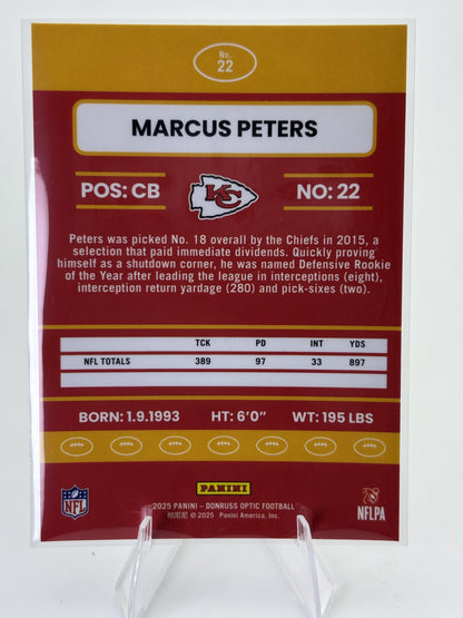 2025 Donruss Optic #22 Marcus Peters 2015 Retro