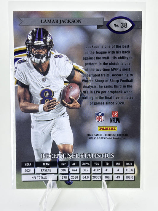2025 Donruss #38 Lamar Jackson Retro 1995