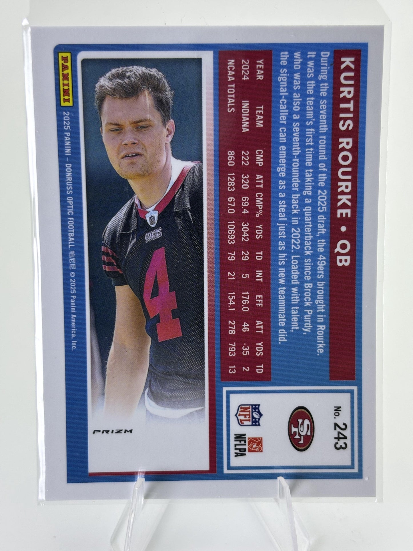 2025 Donruss Optic #243 Kurtis Rourke Pink