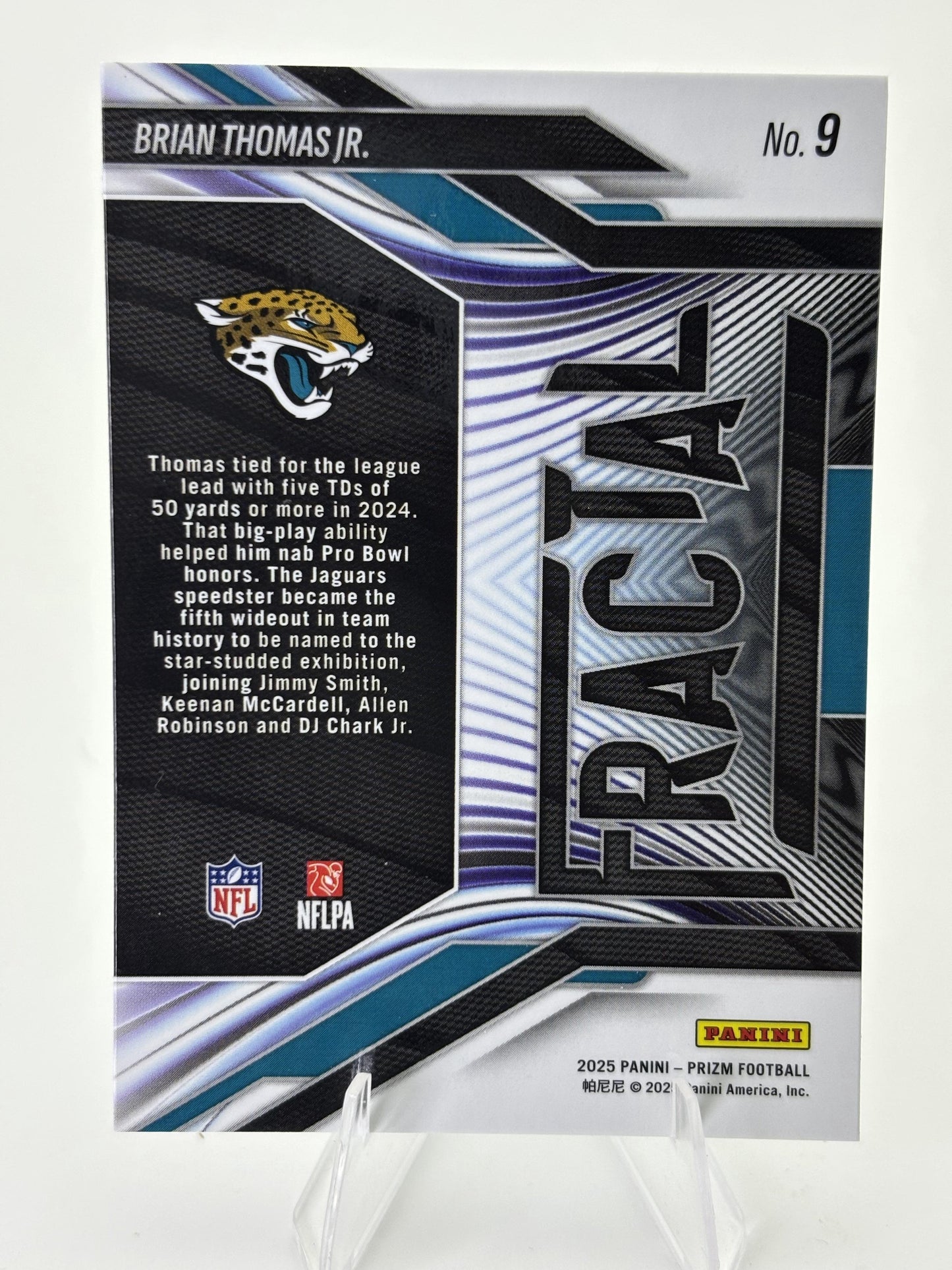 2025 Panini Prizm #9 Brian Thomas Jr. Fractal