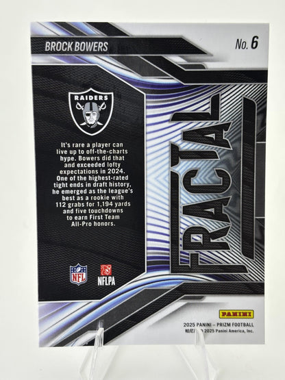 2025 Panini Prizm #6 Brock Bowers Fractal
