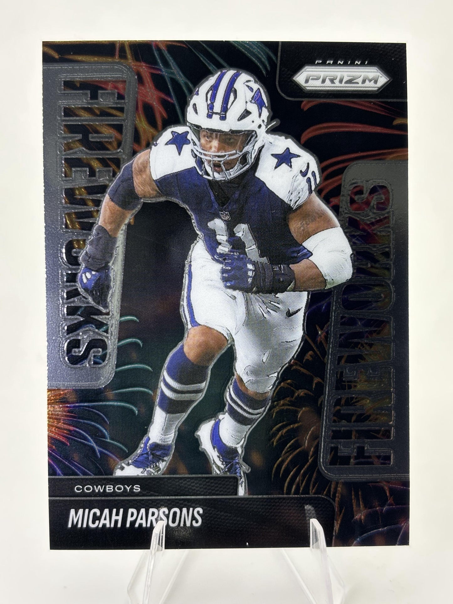 2025 Panini Prizm #18 Micah Parsons Fireworks