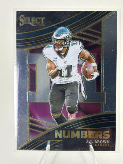 2023 Panini Select #NMB-ABR A.J. Brown Numbers