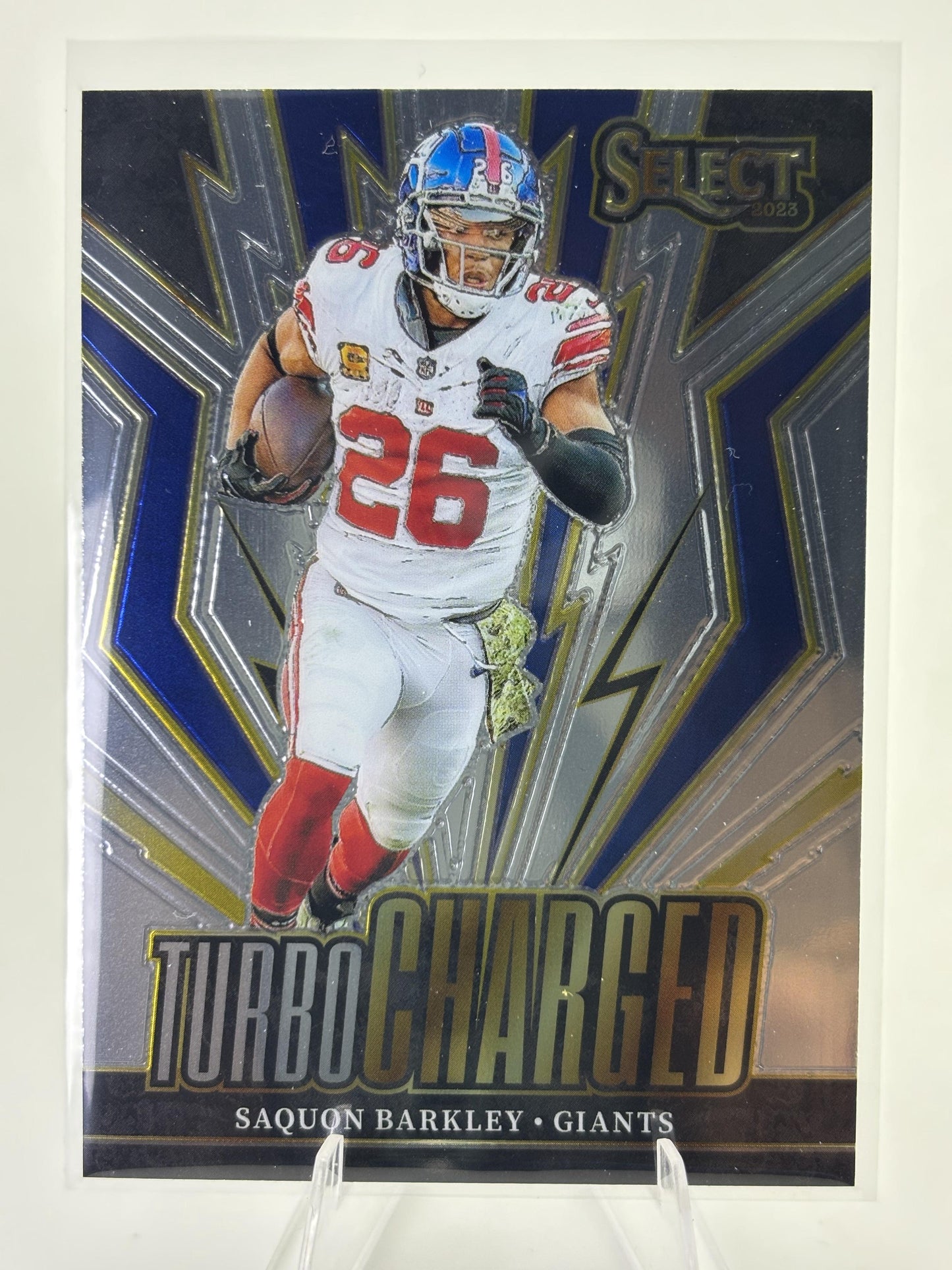 2023 Panini Select #TUR-SBA Saquon Barkley Turbocharged