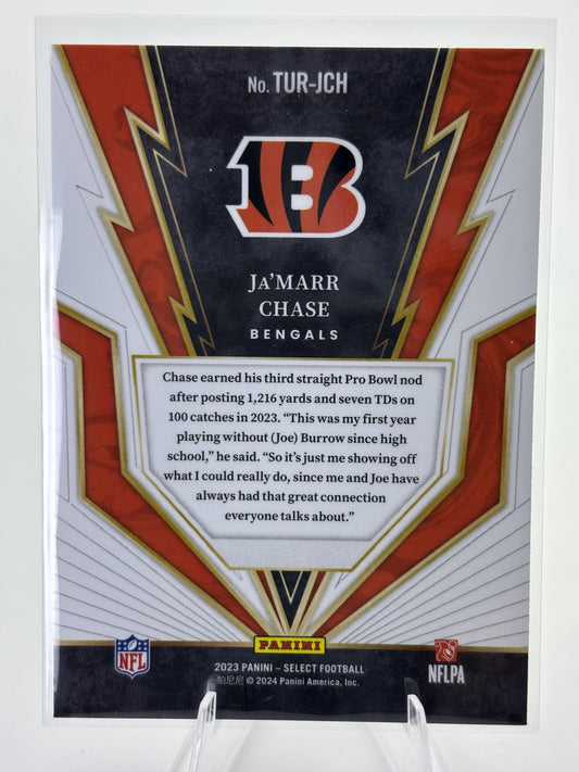 2023 Panini Select #TUR-JCH Ja'Marr Chase Turbocharged